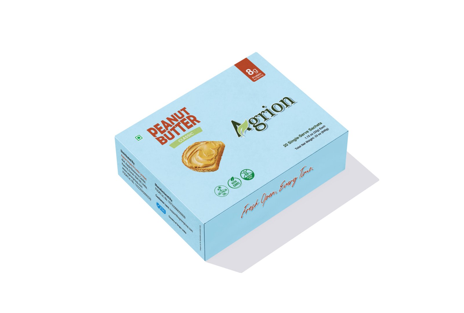 Agrion Classic Peanut Butter retail display box